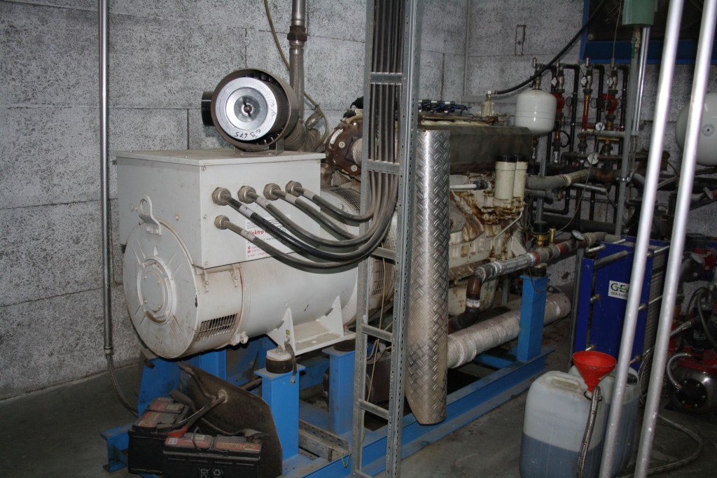 Bild 5: Generator zur Stromgewinnung aus Biogas
